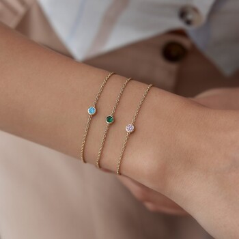 Renkli Taşlı Mini Bileklik - RİTİM