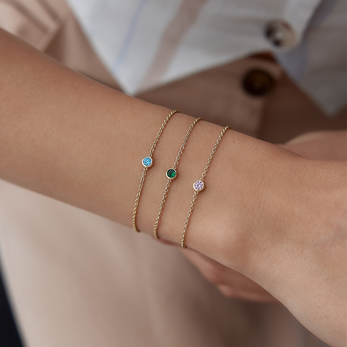 Renkli Taşlı Mini Bileklik - RİTİM (1)