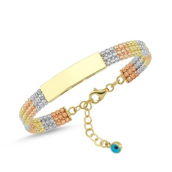 Renkli Üç Sıra Dorica Kelepçe - Melike