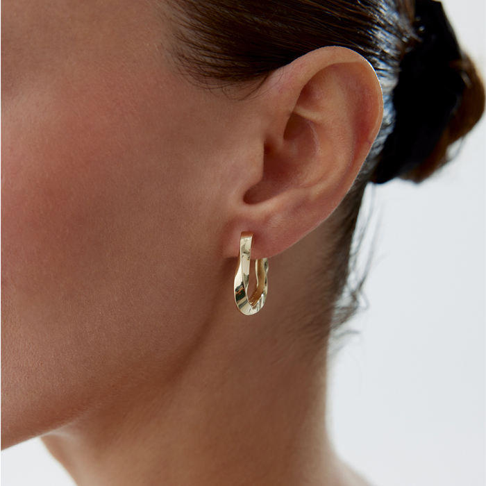 Retro Kıvrım Küpe - Rayna