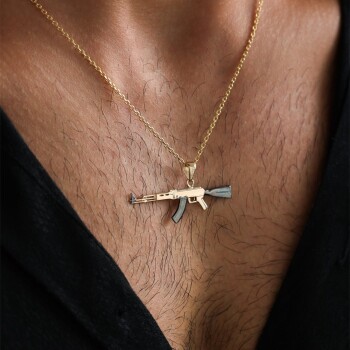 Rifle Erkek Kolye - Koçak