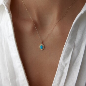 Rise Firuze Kolye - Cemart (1)