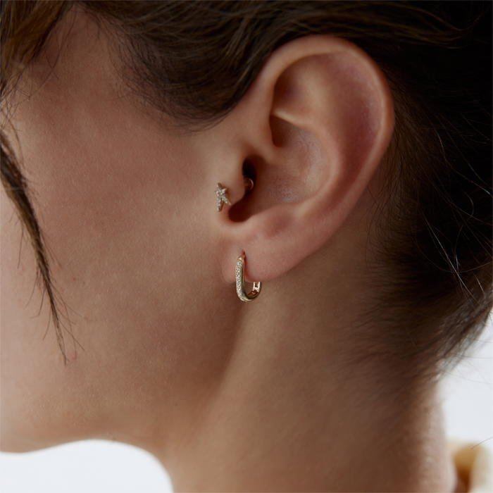 Rita Sıvama Taşlı Küpe - Mazi (1)