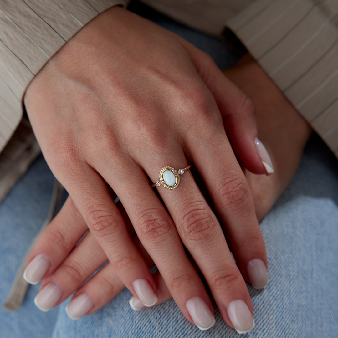 Rivet Opal Yüzük - 1