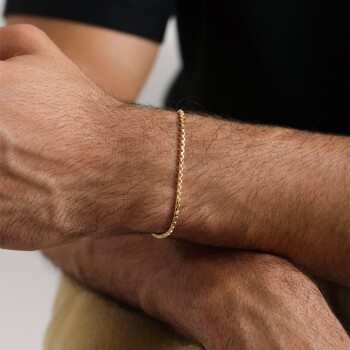 Rolo Box Zincir Erkek Bileklik - Mieoro