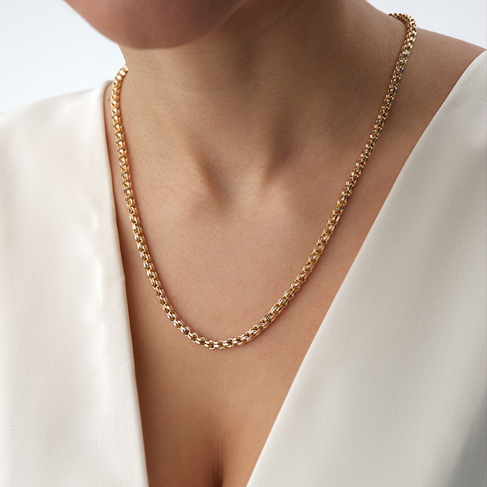 Thick Halka Zincir Altın Set - Taç (1)