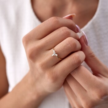 Rüzgar Gülü Yüzük - Rayna