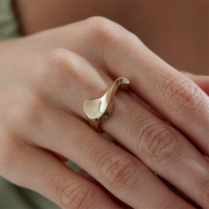 S Bind Yüzük - Mg Gold