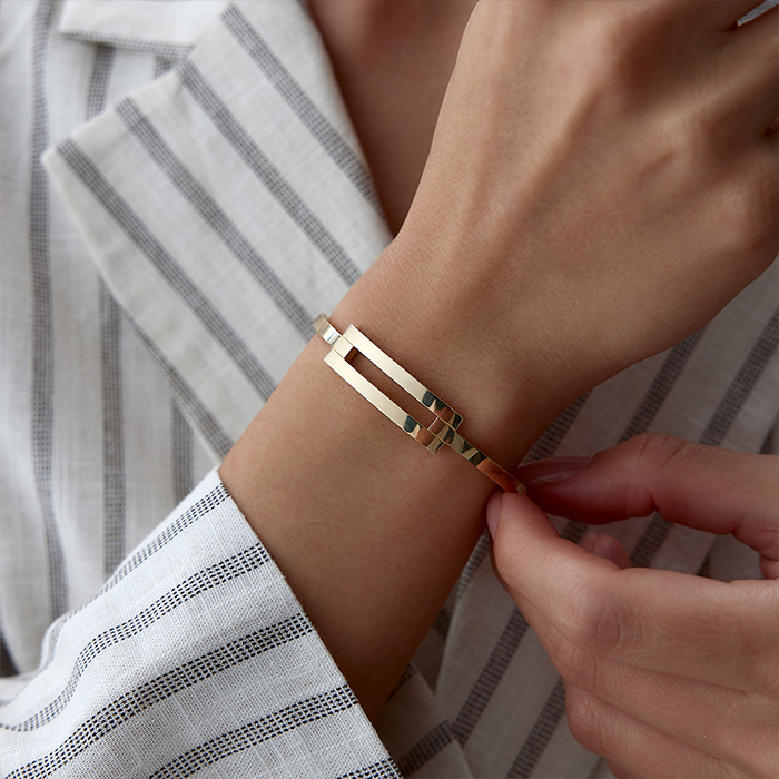 Sade Kaburga Kelepçe - Altın İş (1)