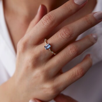 Safir Line Yüzük - Rayna (1)