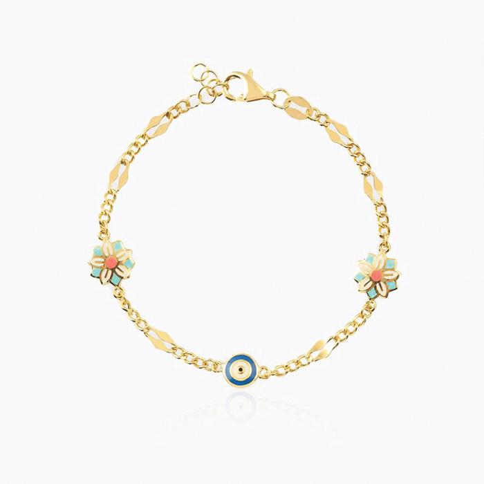 Sakura Çiçeği Nazar Çocuk Bilekliği - Melike