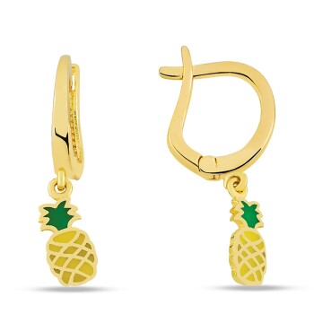 Sallantılı Ananas Çocuk Küpesi - Melike