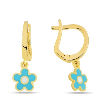 Sallantılı Çiçek Çocuk Küpesi - Melike