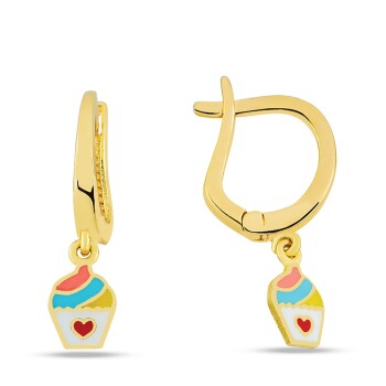 Sallantılı Dondurma Çocuk Küpesi - Melike