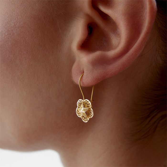 Sallantılı Gül Küpe - Koçak (1)