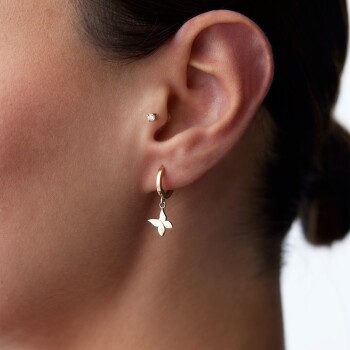 Sallantılı Kelebek Küpe - Koçak