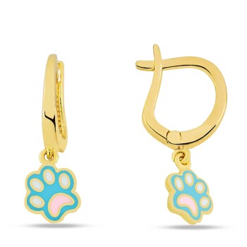 Sallantılı Pati Çocuk Küpesi - Melike