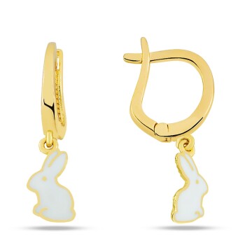 Sallantılı Tavşan Çocuk Küpesi - Melike