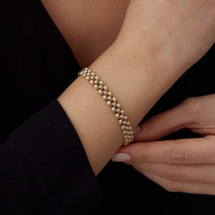 Sarı Beyaz Kordon Bileklik - 2