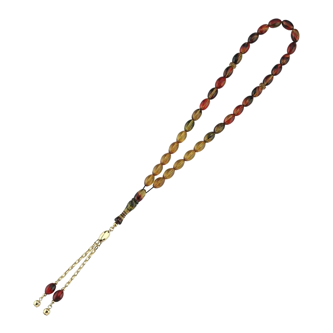 Sarı Püsküllü Altın Tesbih - 1