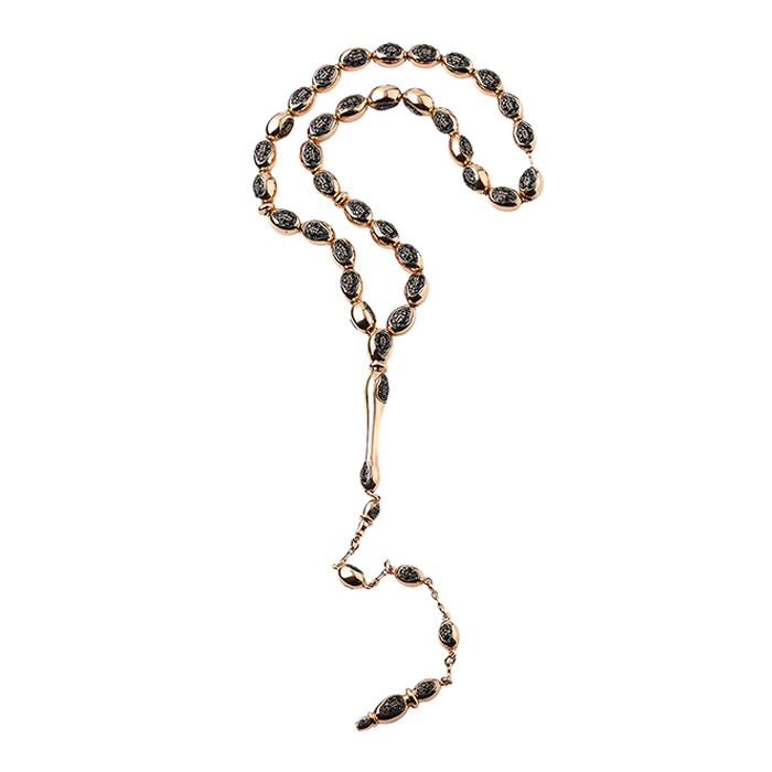 Sarı Zirkon Altın Tesbih - Atasay