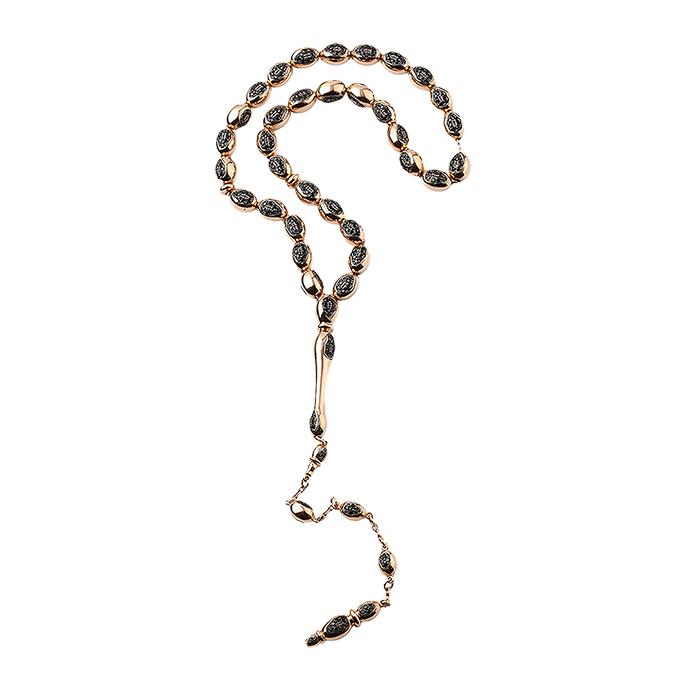 Sarı Zirkon Altın Tesbih - Zere