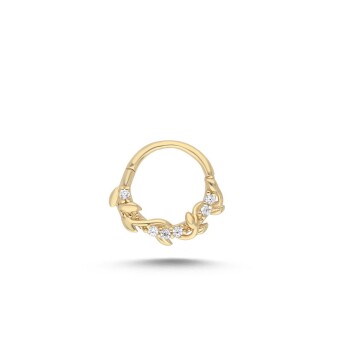 Sarmaşık Taşlı Helix Piercing - Alen