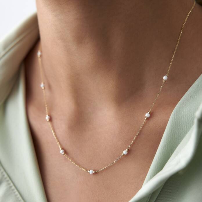 Sedefli Top Kolye - 2