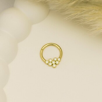 Sekiz Taşlı Motifli Helix Piercing - Dianora (1)