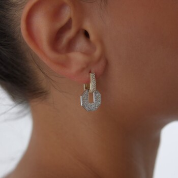 Sekizgen Levha Küpe - Koçak (1)