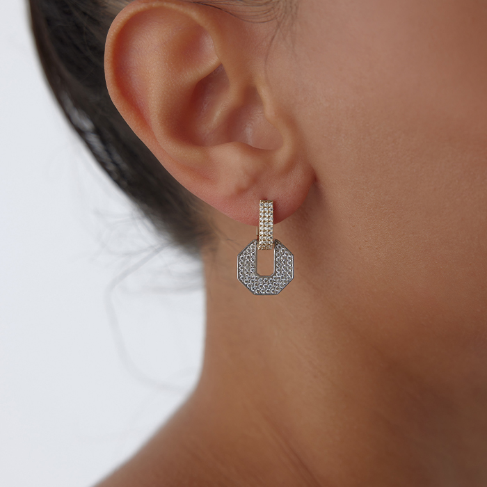 Sekizgen Levha Küpe - Koçak