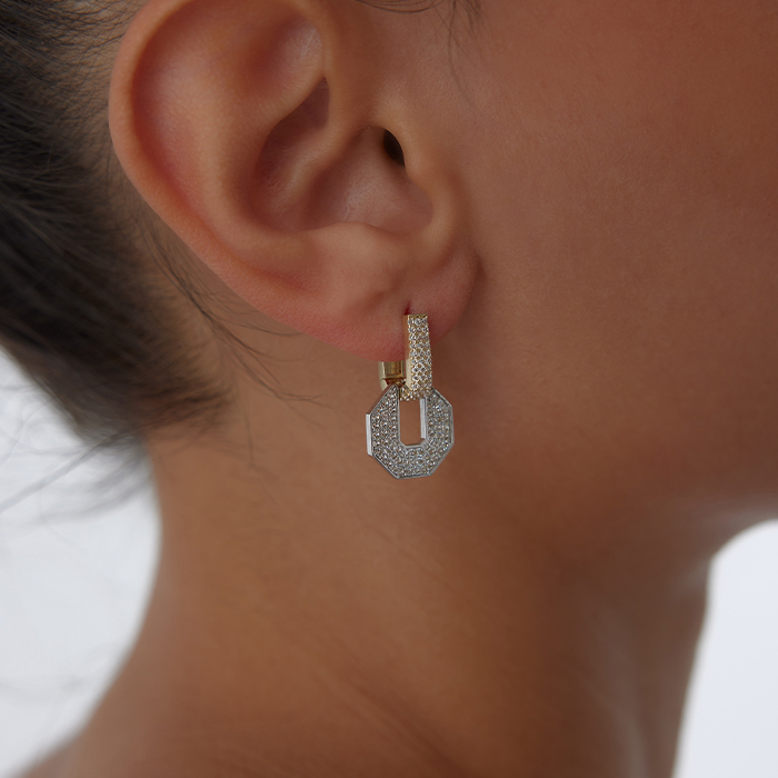 Sekizgen Levha Küpe - Koçak (1)