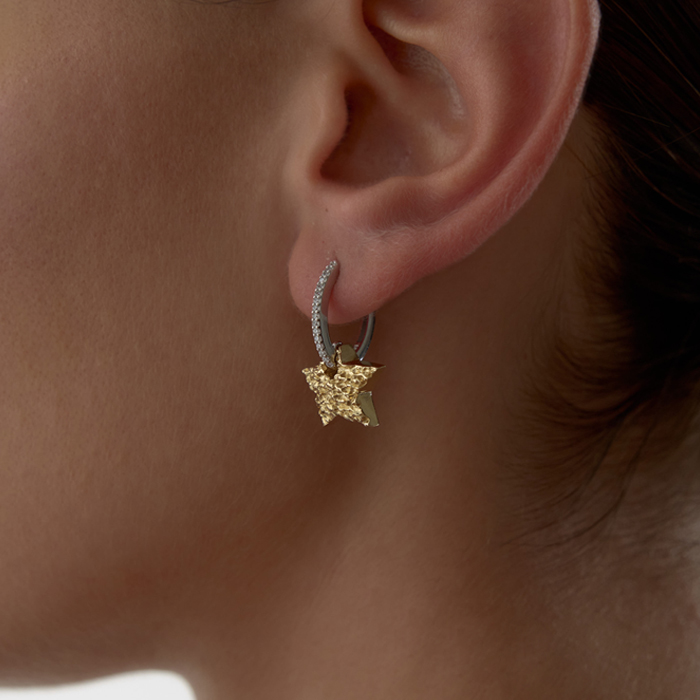 Shine Halka Yıldız Küpe - Reha