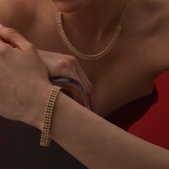 Signature Line Altın Kolye - Alen (1)