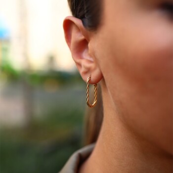 Sık Burgulu Ataç Küpe - Alen