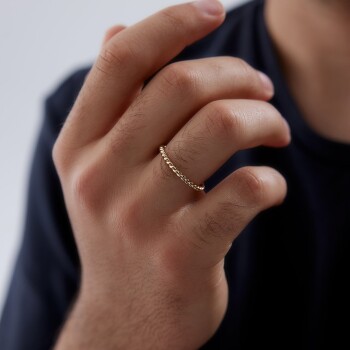 Sık Burma Erkek Alyans - Tülay Alyans (1)