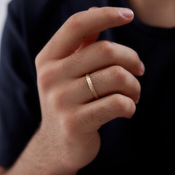 Sık Dövme Erkek Alyans - Tülay Alyans