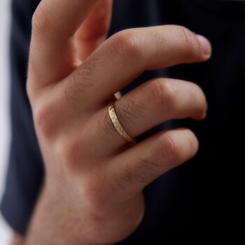 Sık Dövme Erkek Alyans - Tülay Alyans (1)