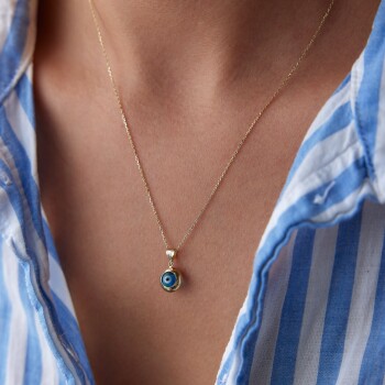 Şık Nazar Kolye - Big Gold