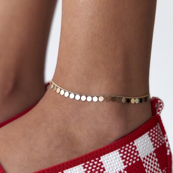 Sık Yuvarlak Pullu Halhal - Rayna (1)