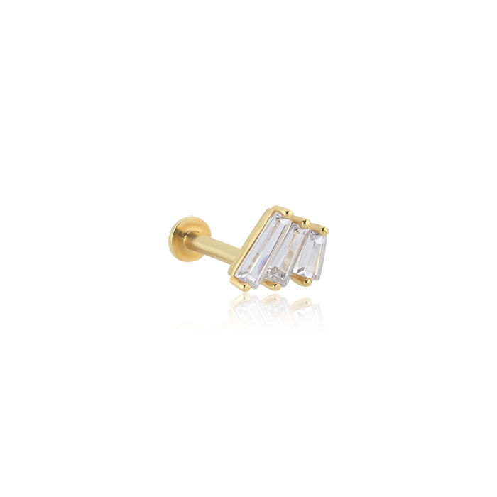 Sıra Baget Tragus Piercing - SimGold