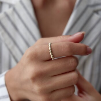 Sıra Bambu Yüzük - Mazi