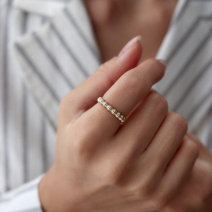 Sıra Bambu Yüzük - Mazi