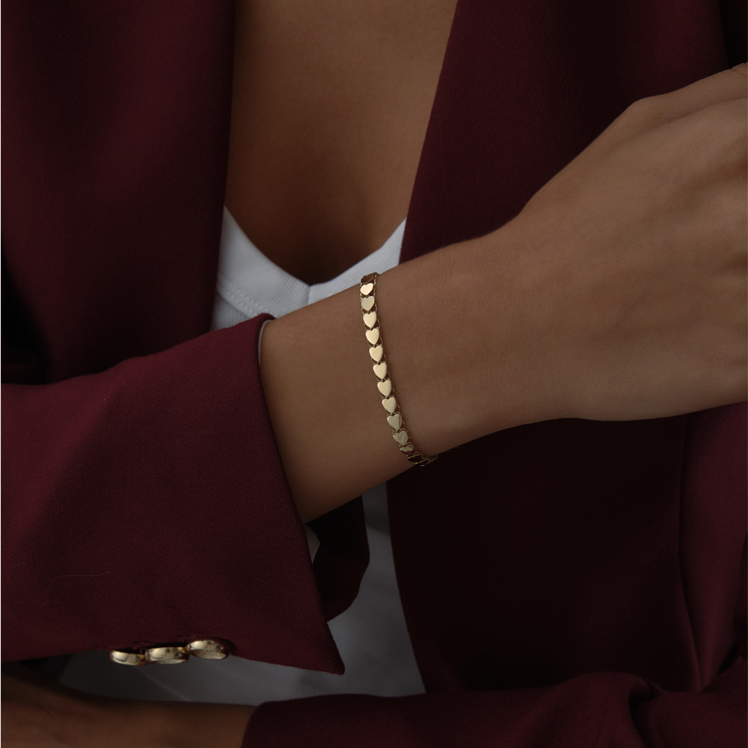 Sıra Kalp Bileklik - 3