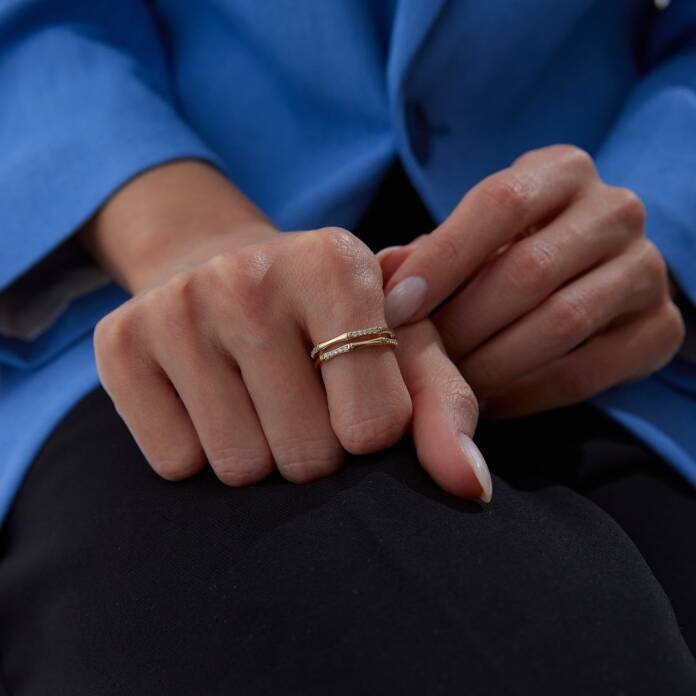 Sıra Taşlı Bone Yüzük - 2