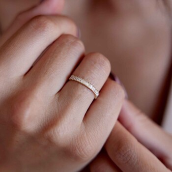 Sıra Taşlı Erma Yüzük - Nüans