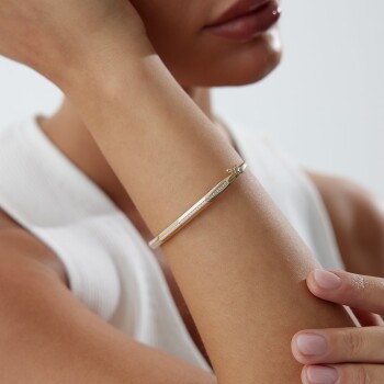 Sıra Taşlı Geometrik Kelepçe - Özer (1)