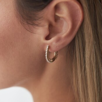 Sıra Taşlı Küpe - Arax