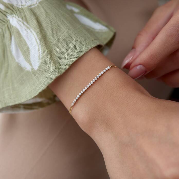 Sıra Taşlı Minimal Bileklik - 3