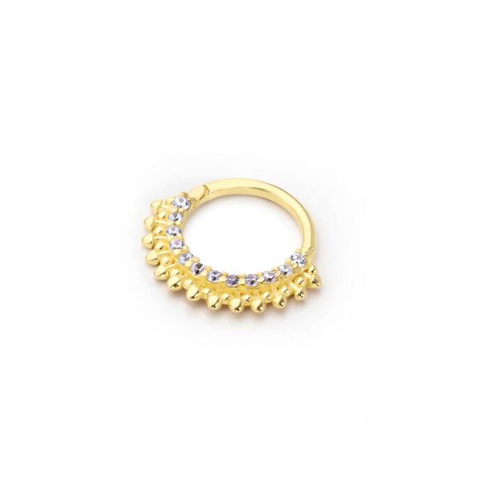 Sıra Taşlı Ok Helix Piercing - 1
